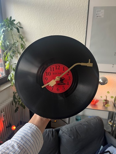 Schallplatten wanduhr vinyl - schallplatten,