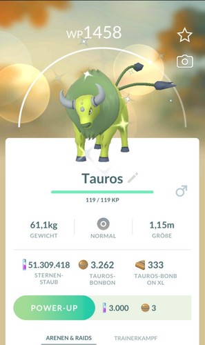 Pokémon shiny tauros - ➡️,