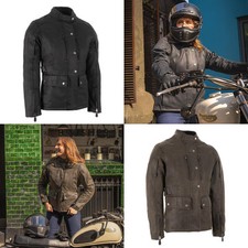 Oxford Sterling D2D Damen Motorrad Wachsjacke AA CE zertifiziert Schutz
