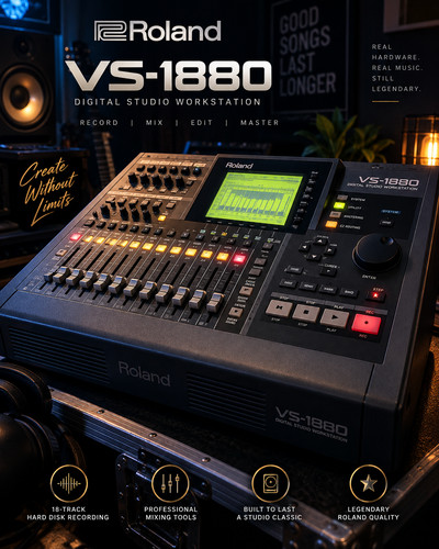 Roland 1880 digital - vs-1880, studio