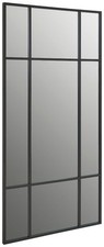 XXL Fensterspiegel Spiegel Schwarz Eisen 60/160/3cm