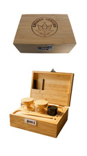 Stash Box Premium Set Aufbewahrungsbox inkl. Grinder & Zubehör Personalisierbar