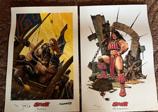 2 x STORM - Drucke /Limitiert+Original signiert v. ROMANO & de VOS /Don Lawrence