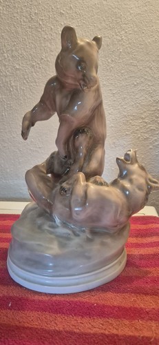 Porzellanfigur bären auf - bären),
