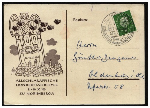 Studentika 1959 nürnberg - ak,