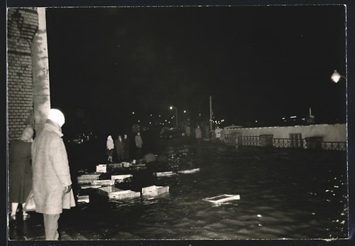 Foto hamburg im hochwasser - foto-ak, hamburg,