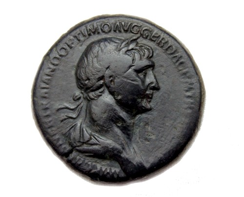 Trajan sesterz 34 mm - sesterz,