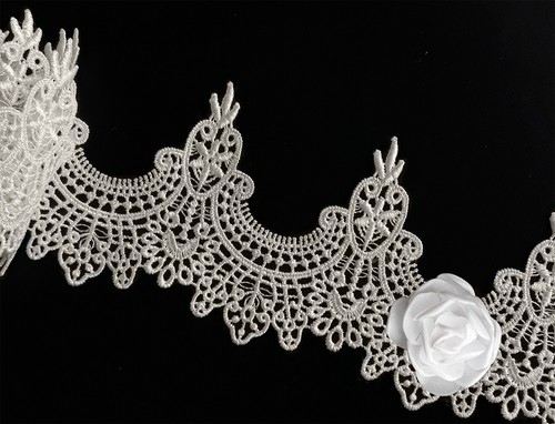 Spitze ivory 7cm breit für - spitze,