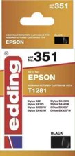 Edding EDD-351 Druckerpatrone Schwarz Tintenpatrone kompatibel für Epson T1281