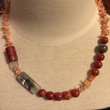 Korallenkette Vintage Koralle