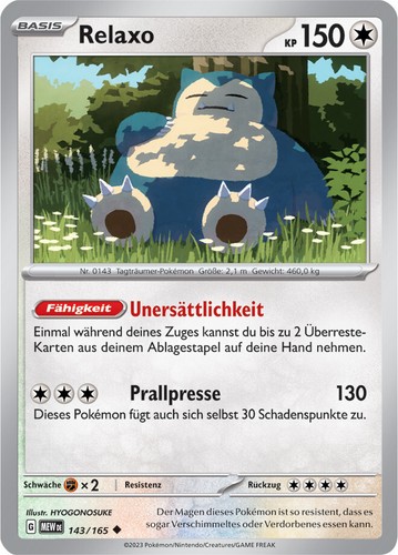 Pokemon 151 relaxo - pokemon, mew