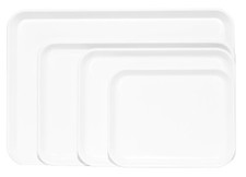 Instrumententablett Pflegetablett Instrumentenschale Melamin sterilisierbar weiß