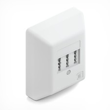 Telefondose TAE NFF Aufputz Telefon Dose Aufputzdose 2x Telefon 1x Nebenstelle