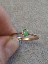 Antiker Ring 9 kt Gold Türkis