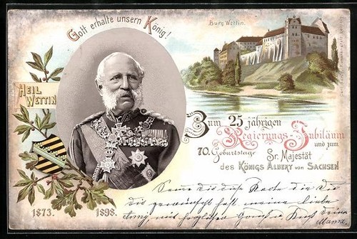 Lithographie wettin portrait - lithographie, wettin,