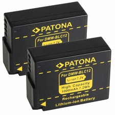 2 x Patona Akku für Panasonic Lumix DMC-FZ1000, FZ300, FZ200, FZ2000 - BLC12 PP