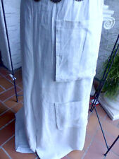 4021 NOOK Hose, Teil 1 vom Anzug, grau 100 Leinen  2 Taschen Ballonhose  zu Tuni