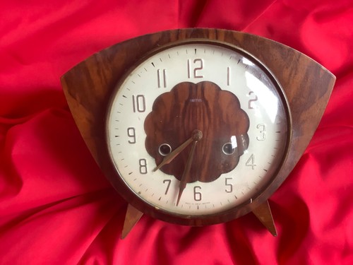Art deco schmiede manteluhr - art,