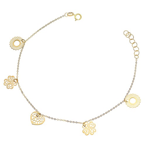 Damen gold armband anhänger - damen,