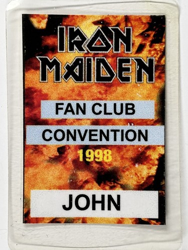 Iron maiden pass ticket - maiden,