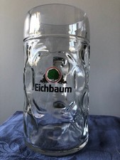 1L Bierkrug Glas mit