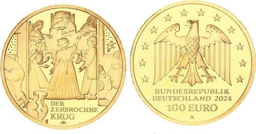 Brd 100 euro - euro, gold