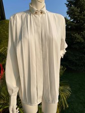 MARIO ROSELLA & DONNA CIVILIZZATO feine elegante Damen Bluse - Gr. 40 Weiß/Beige