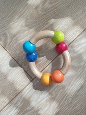 kinder baby spielzeug beißring holz bunt