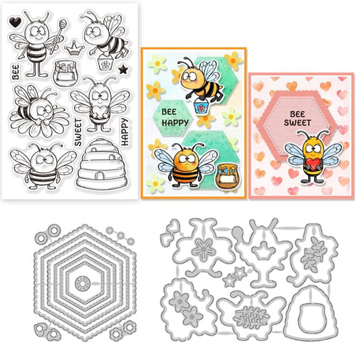 Lustiges bienen stempel und - lustiges,