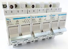 3x Hauptschalter Hager 30054 Main Switch N 306 D1 Ausschalter 16A 400V AC