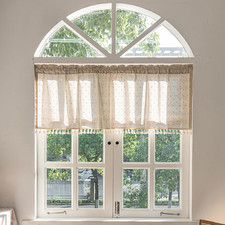 Leinen Scheibengardinen