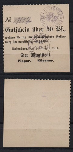30089 notgeld rastenburg - -,