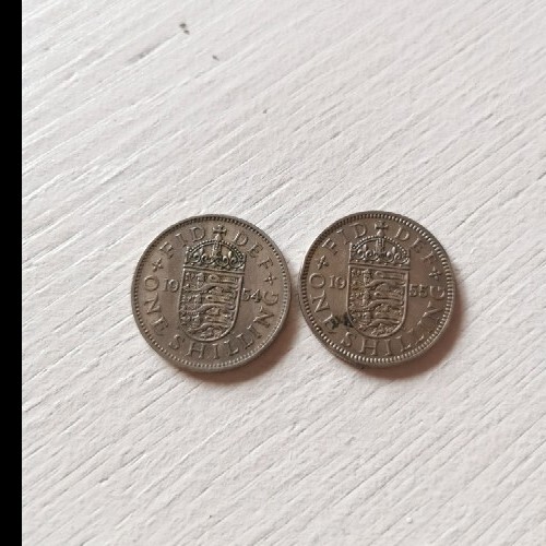 Münzen fid def - 2, shilling