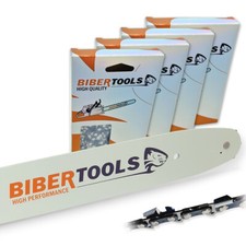 4x Sägeketten + Schwert 35cm