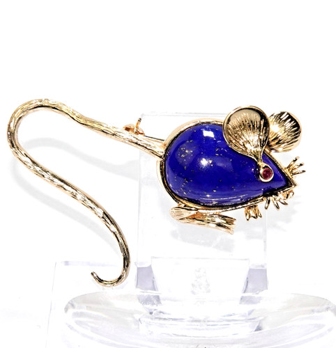 Brosche gold maus - brosche,
