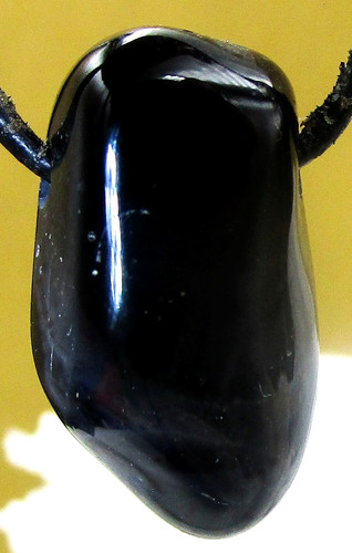 Onyx trommelstein gebohrt - onyx,