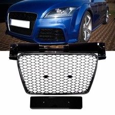 Kühlergrill Wabengrill Schwarz glanz passt für Audi TT 8J 06-16