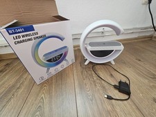 LED Wireless Charging Speaker (Bluetooth, USB, Speicherkarte, FM-Radio)