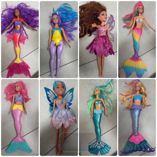 Barbies puppen meerjungfrau - 8x,