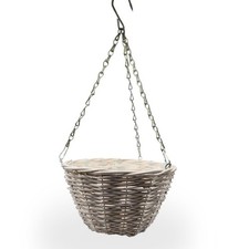 BLUMENAMPEL "BOWL" | 25 cm | Geflochtene Hängevase, Hängetopf, Pflanzenhänger 