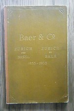Baer & Co. Zürich Profil-Eisen-Album 1853-1903 Tragfähigkeit Profile Tabellen