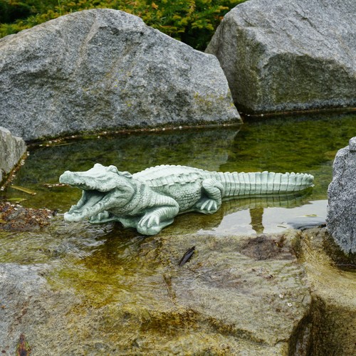 Krokodil steinfigur cm - krokodil, h.13