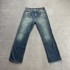 REPLAY Herren Jeans Hose W32 L34 Regular Bootcut Logo 19917 Blau Denim