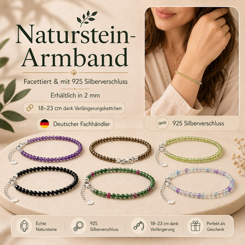 Edelstein armband mm - 2,