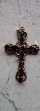 Kettenanhänger Kreuz Granat
