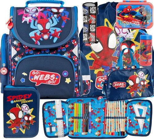 7in1 spiderman schulranzen set - 7in1,