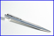 ECRIDOR MAYA Caran d'Ache Kugelschreiber in Silber GREEK Mäander - "LANE" Gravur