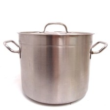 Topf Tonolli Kochtopf groß Edelstahl mit Deckel 8 Liter Suppe Gas Kohle Elektro