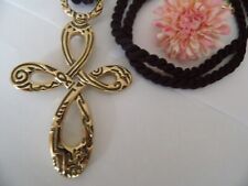 Pierre Lang schöne Kordelkette ca. 90 cm  ohne Anhänger -Anhänger ca. 1 0 cm