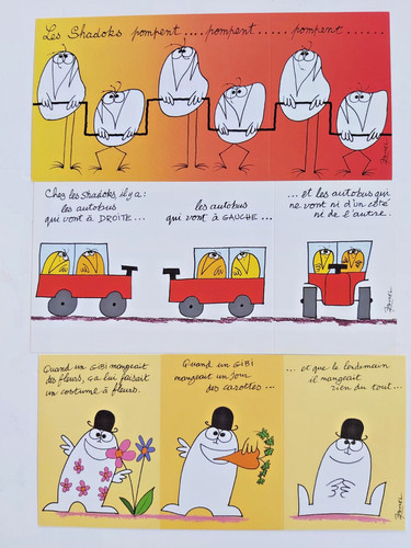Les shadoks postkarten - 9,
